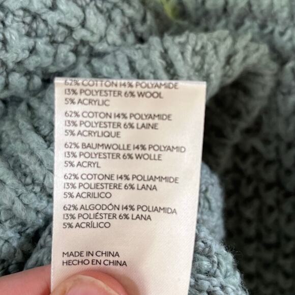 Free People Whistle Thermal Henley Sweater Heather Green Size S. NEW - Picture 7 of 8